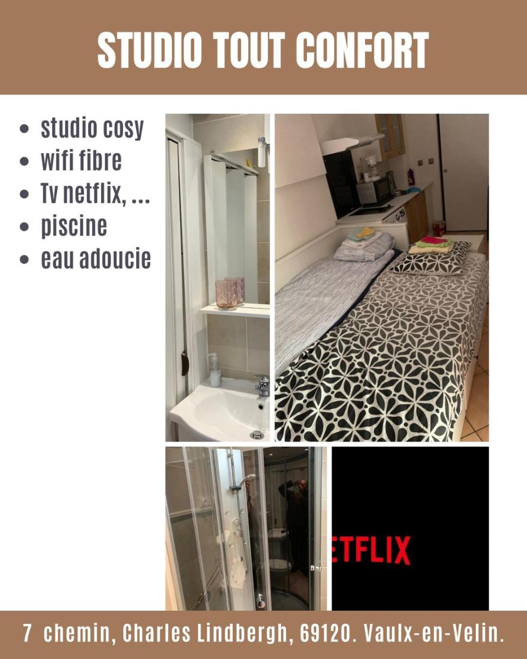 Joli Studio Tout Confort Avec Toutes Commodites Vaulx-en-Velin Exterior photo